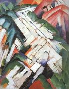 Franz Marc Mountains (mk34) oil painting on canvas